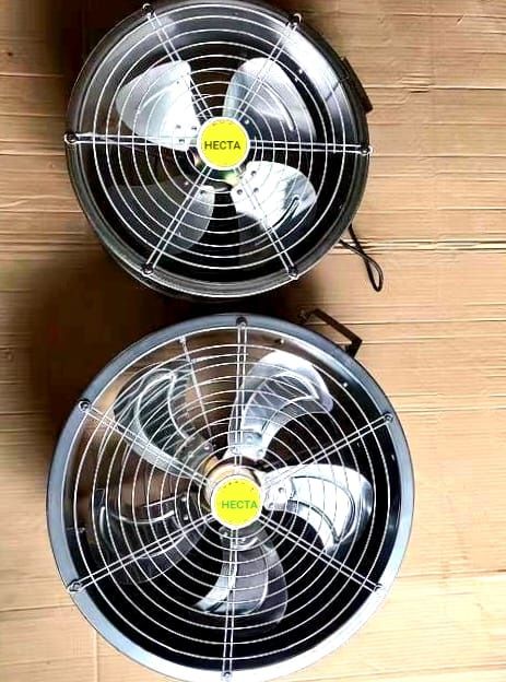 comparatie ventilator 40cm si ventilator 50cm pentru recirculare aer condens in sera sau solar